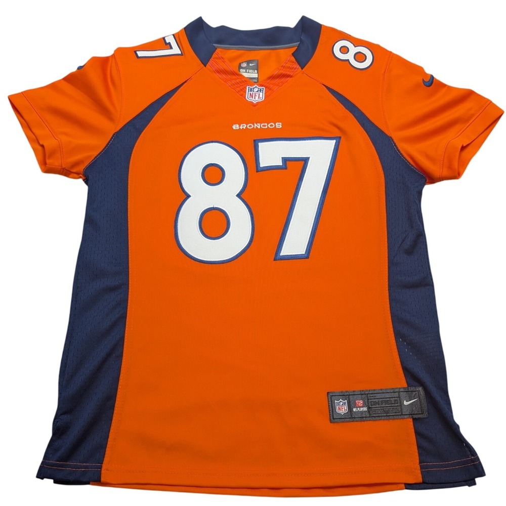 Nike Eric Decker‎ Denver Broncos Jersey Mens Large Orange NFL 87